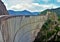 VIDRARU, ROMANIA - Jul 09, 2017: Vidraru reservoir dam - Romania