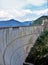 VIDRARU, ROMANIA - Jul 09, 2017: Vidraru reservoir dam - Romania