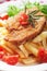 Viener schnitzel, breaded steak with french fries