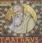 VIENNA, AUSTIRA - OCTOBER 22, 2020: The detail of apostle St. Matthew the Evangelist from mosaic of Immaculate Conception