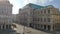 Vienna/Austria - 09 15 2018: Timelapse on Operngasse street with view on Vienna State Opera from Albertina museum platz by sun day