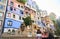 Vienna, Austria - 10.14.2022: View of Hundertwasser residential building in Vienna