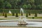 VIENNA, AUSTRIA - 11, 05, 2019: Belvedere Gardens, Imperial Baroque Park with ponds, fountains, nymphs, Lower Belvedere Palace in