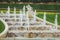 VIENNA, AUSTRIA - 11, 05, 2019: Belvedere Gardens, Imperial Baroque Park with ponds, nymphs, Lower Belvedere Palace in the