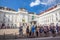 Vienna, Austria - 19.08.2018: Statue Kaiser Joseph II in front o