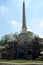 VIENNA, AUSTRIA - APR 30th, 2017: View of Obelisk Fountain Obeliskbrunnen in the public park of Schonbrunn Palace