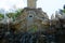 VIENNA, AUSTRIA - APR 30th, 2017: View of Obelisk Fountain Obeliskbrunnen in the public park of Schonbrunn Palace