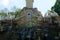 VIENNA, AUSTRIA - APR 30th, 2017: View of Obelisk Fountain Obeliskbrunnen in the public park of Schonbrunn Palace