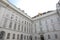 VIENNA, AUSTRIA - APRIL 26, 2019: Court Library and Augustinian Wing of Hofburg