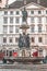 Vienna, Austria - April 27,2019: Austriabrunnen fountain on the street city vienna