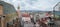 Vienna, Austria - August 14, 2022: Panoramic view of Stephansplatz from Stephansdom, Vienna`s cathedral rising above Vienna