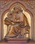 VIENNA, AUSTRIA - DECEMBER 19, 2016: The carved relief of St. John the Evangelist in church Brigitta Kirche