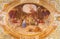 VIENNA, AUSTRIA - DECEMBER 19, 2016: The ceiling fresco of The Presentation of Jesus in the Temple in church Mariahilfer Kirche