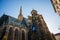 Vienna, Austria: Exterior view of the famous neo gothic Votivkirche Votive Church in Vienna