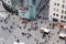 Vienna, Austria January 2, 2018. View from observation platform St. Stephens Cathedral Domkirche St. Stephan architecture square w