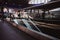 Vienna, Austria - July 28, 2018: Interior amazing Hauptbahnhof train station in sunny day, reflection