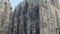 Vienna, Austria - MAY, 2018: vertical panorama of architecture of gothic St Stephen Cathedral