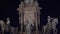 Vienna, Austria. monument to Empress Maria Theresa in the center at night 4k