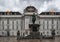 VIENNA, AUSTRIA - OCTOBER 06, 2016: Josephs-Statue Kaiser Joseph II in front of Austrian National Library