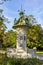 Vienna, Austria - October 2021: Clock pavilion in Stadtpark