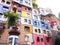 Vienna, Austria - September 27, 2014: Hundertwasser Haus in Vienna. The iconic building was finished in 1985 and is one of finest