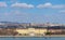 Vienna city panorama with Schonbrunn Palace the main summer residence of the Habsburg rulers, located in Hietzing. Wien. Austria.