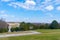 Vienna city panorama with Schonbrunn Palace the main summer residence of the Habsburg rulers, located in Hietzing. Wien. Austria.