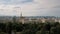 Vienna city skyline aerial shot. AERIAL view of Vienna. St. Stephen`s Cathedral and cityscape City of Vienna, Austria