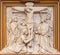 Vienna - The Crucifixion relief as one part of Cross way cycle in Sacre Coeur church by R. Haas from end of 19. cent.