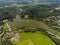 The Vienna forest lake WIENERWALDSEE from above