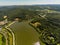 The Vienna forest lake WIENERWALDSEE from above