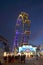 Vienna giant wheel illuminated in winter christmas