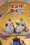 Vienna - Holy Trinity. Detail from fresco of scene from apocalypse from 19. cent. in main apse of Altlerchenfelder church