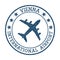 Vienna International Airport logo.