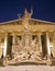 Vienna - Pallas Athena fountain and parliament in winter