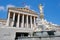 Vienna Parliament and Athena Fountain