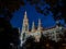 Vienna Rathaus (City Hall) at Night