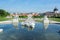 Vienna skyline from Belvedere garden, Austria