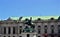 Vienna during sunny day and importan statue