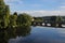 Vienne river, View of medieval bridge Confolens, France