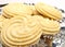 Viennese Swirl Biscuits close up