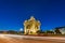 Vientiane Laos, night city skyline at Patuxai (Patuxay)