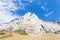 Vieste, Italy - Impressive chalk cliffs at the beach of Vieste