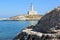 Vieste Lighthouse in the Adriatic Sea, Italy