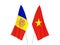 Vietnam and Andorra flags