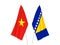 Vietnam and Bosnia and Herzegovina flags