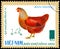 VIETNAM - CIRCA 1968: postage stamp printed in Vietnam shows hen, a series of domestic fowl