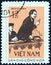 VIETNAM - CIRCA 1972: A stamp printed in North Vietnam shows Georgi Dimitrov at Leipzig court, 1933, circa 1972.