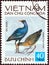 VIETNAM - CIRCA 1972: A stamp printed in North Vietnam from the `Vietnamese Birds` issue shows Watercock Gallicrex cinerea