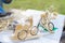 Vietnam crafts using soft wood to make a little bicycle